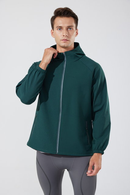 Mens Black Jacket Solid Windbreaker Custom Logo Print Fleece