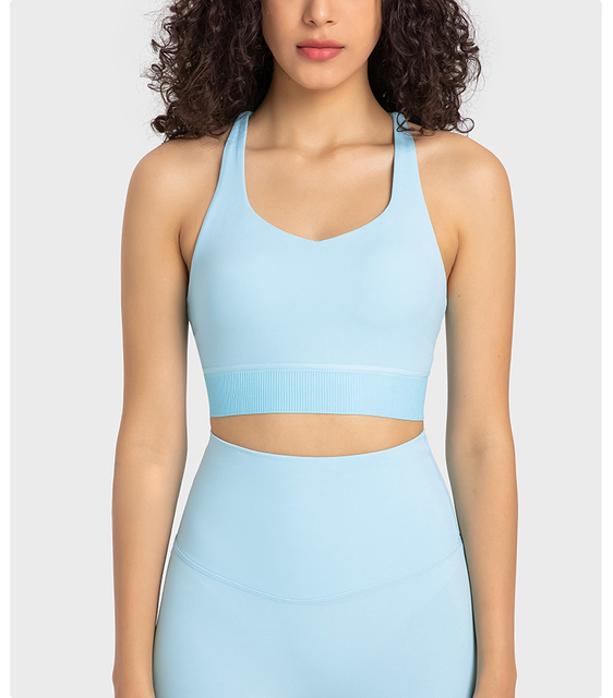 High Quality 80% Nylon 20% Spandex Women Sports Bra Tops For Gym Yoga Fitness