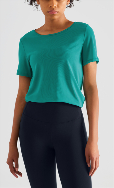 Women's Short Sleeve Sun Protection T-shirt Quick Drying Outdoor Yoga Running Gym Workout Top Activity Shirt