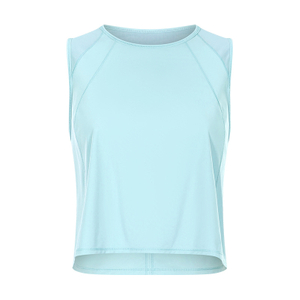 Custom Logo Summer Ladies Cotton Spandex Breathable Women Tank Top Running Exercise Gym Singlets OEM Service