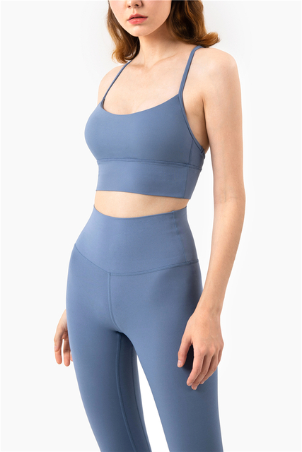 Women Fitness Wear Gym Sports Bra Padded Push Up Top Yoga Bra