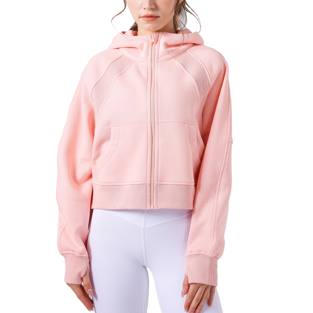 Modest Gym Wear Blank Oversized Hoodie Sweatshirt Jacket Ladies Women's Winter Jacket
