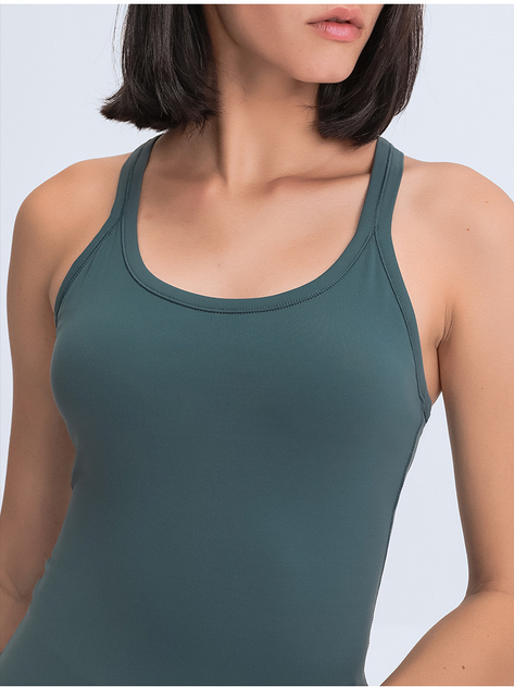 Custom LOGO Racerback Tank Yoga Women's Tank Top T-Shirt Gym Wear Sports Tops and Tank Women