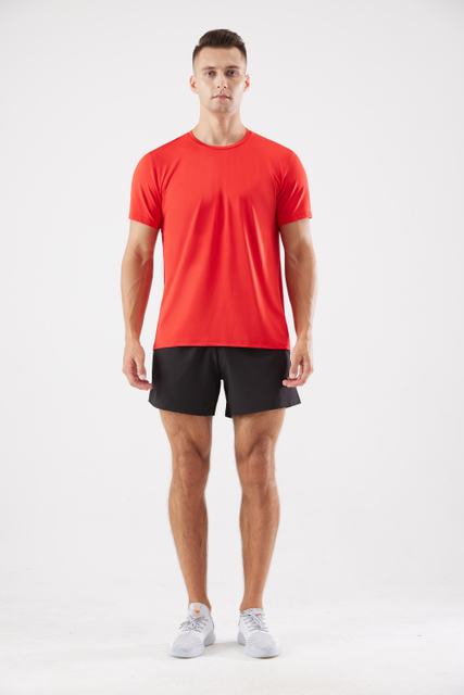 Round Collar Loose Quick-drying Breathable Fitness Perspiration Outdoor Running Jacket Sports Men's T-shirt