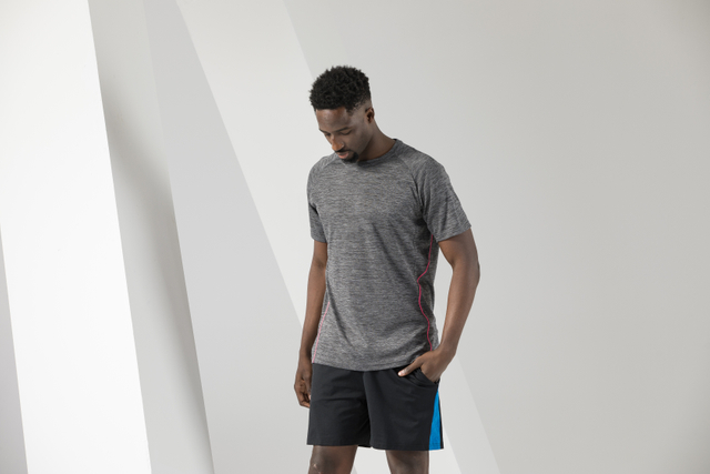 Quick Dry Sports T-shirts Men's Gym Tees Breathable Fitness Running Short Sleeve Top for Men Custom Logo Blank T Shirt