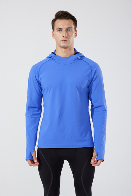 Men Sport Wear Fleece Hooded Blouse Custom Logo Tops