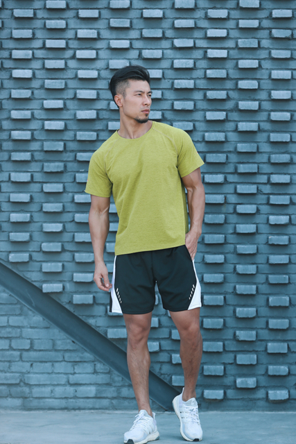 Spring Autumn Long Sleeve Training Wear Mens Sports T-shirt Breathable Shirt
