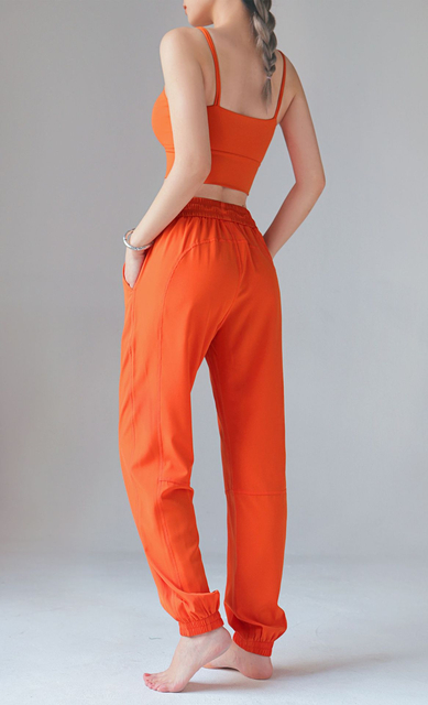 Women's Casual Loose Harem Elastic Ankle Banded Fitness Running Gym Sports Pants Trousers 