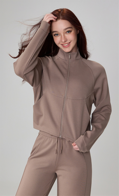 Workout Casual Jackets Zipper With Side Pockets Fitness Sports Wear